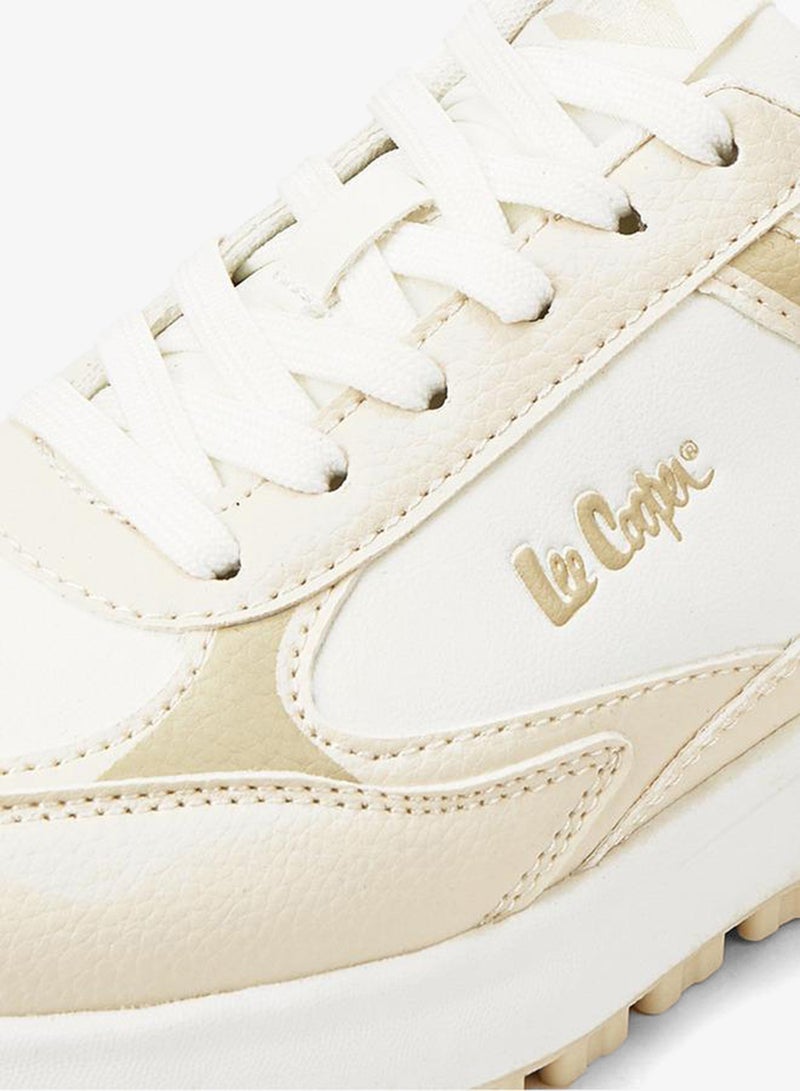 Lee Cooper Women's Panelled Lace-Up Sneakers - Image 5